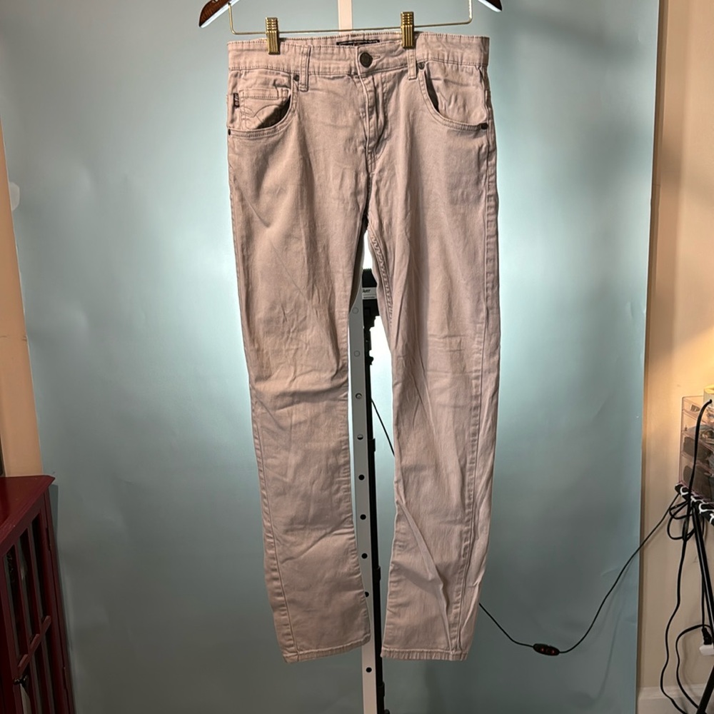 Pull & Bear Chino Light Grey Stretchable Skinny Pants Size 30